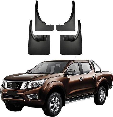 4PCS Car Mud Flaps Splash Guards Mudguards Car Mud Flaps Compatible with Nissan Navara NP300 2016 2017 2018 2019 2020 2021 2022 in Kuwait