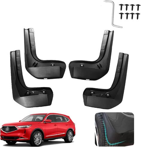 Custom Fit for Mud Flaps Acura MDX 2022-2025 Mud Splash Guard Front and Rear 4-PC Set in Kuwait