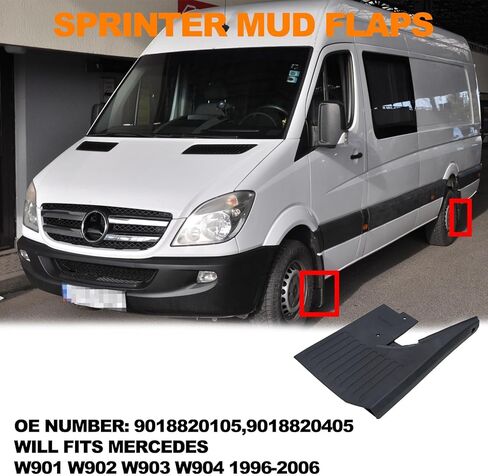 Sprinter Wheel & Tire Mud Flaps Splash Guards Mudflaps for Mercedes Dodge Sprinter 901 902 903 904 1995-2006 9018820105 9018800000 in Kuwait