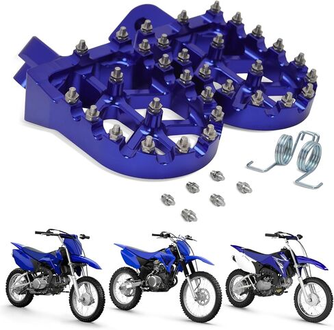 Dirt Bike Footpegs Motorcycle Foot Pegs Motorcycle Universal CNC for KLX KX 50 70 80 50-150cc KX85 KLX110 KLX140 Pit Bike Green in Saudi Arabia