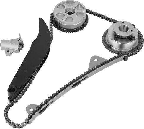 Timing Chain Kit with VVT Gear Sprockets Compatible with 2017-2021 Hyundai Elantra, 2008-2021 Kona, 2019-2021 Veloster,2017-2022 Kia Forte, 2017-2018 Forte5 2.0L, Replaces# 243212E010, 24350-2E700 in Saudi Arabia