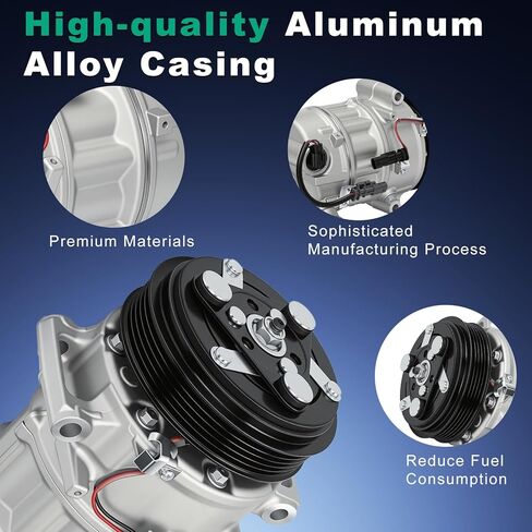 CO 22229C Air Conditioning Compressor with Clutch Compatible with 2012-2014 Chevy Equinox 2.4L 2012-2014 GMC Terrain 2.4L Replace 198312, 16003549-101, 16003549-102, 16003549-103 in Kuwait