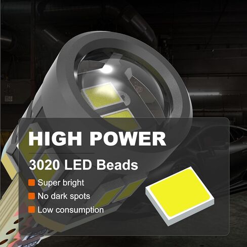 194 لمبة إضاءة لوحة ترخيص LED 400% سطوع عالي T10 168 2825 W5W لمبات لباب خريطة القبة للسيارة الداخلية 6000K أبيض، حزمة من 2 in Kuwait