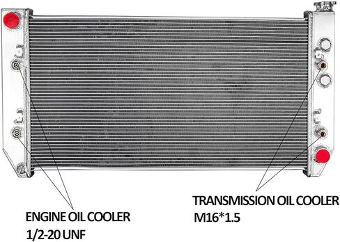 3 Row Radiator For 1982-91 Chevy C10 C20 K10 K20 GMC C1500 C2500 6.2L V8 Diesel AT 44mm Core Crossflow engine cooling radiator 1983 1984 198586 87 88 89 90 in Kuwait