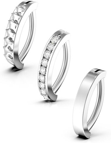 14G 10mm 12mm Hinged belly button ring Hoop belly rings 316L Surgical Steel Minimalist Clasp Clip Clicker belly button ring Simple Reverse Navel Rings Body Belly Piercing Jewelry in Kuwait