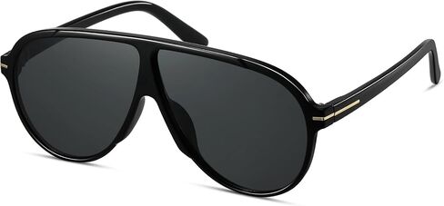 Oversized Aviator Sunglasses for Women Men Retro Big Round Aviators Trendy 70s Vintage Sun Glasses CS015 in Saudi Arabia