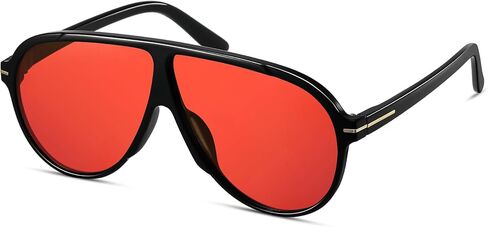 Oversized Aviator Sunglasses for Women Men Retro Big Round Aviators Trendy 70s Vintage Sun Glasses CS015 in Saudi Arabia