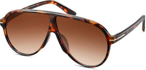 Oversized Aviator Sunglasses for Women Men Retro Big Round Aviators Trendy 70s Vintage Sun Glasses CS015 in Saudi Arabia
