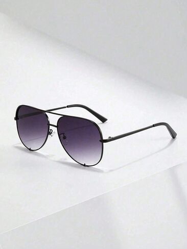 1 Pair Unisex Retro Metal Alloy Pilot Style Double Bridge Casual Fashion Sunglasses in Saudi Arabia