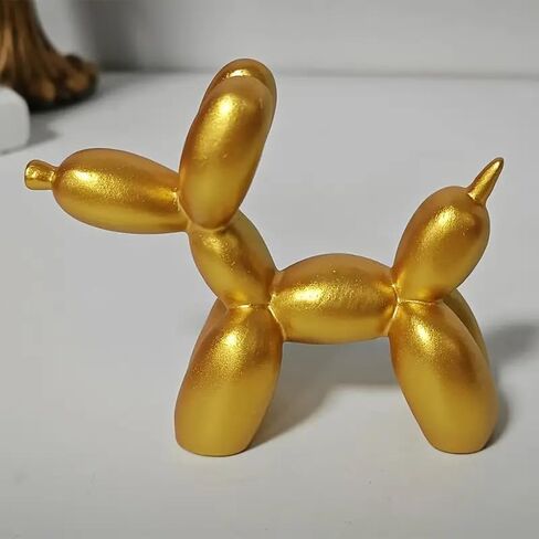 1pc Mini Resin Balloon Dog Figurine, Modern Minimalist Desktop Ornament Decoration for Home Bedroom Living Room & Office, Purple in Saudi Arabia