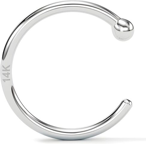 Body Candy Nose Hoop Rings Piercing Jewelry for Women and Men 14 Solid Gold Nose Rings in Kuwait