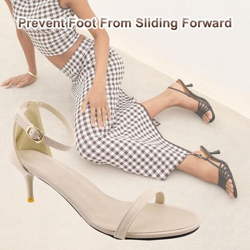 2 Pairs Pigskin Ultra Thin High Heels Sandals Inserts for Women Prevent Sliding Forward, Sweat-Absorption & Anti-Odor, Barefoot/Sockless Insoles for Flats Dress Shoes, Medium 7.5-9 Size in Saudi Arabia