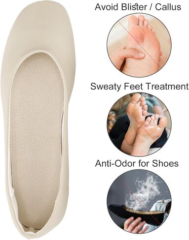 2 Pairs Pigskin Ultra Thin High Heels Sandals Inserts for Women Prevent Sliding Forward, Sweat-Absorption & Anti-Odor, Barefoot/Sockless Insoles for Flats Dress Shoes, Medium 7.5-9 Size in Saudi Arabia
