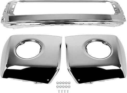 SCITOO 3Pcs Front Bumper Face Bar Fit for 2007-2013 for Toyota for Tundra With Fog Light Holes(Chrome) in Saudi Arabia