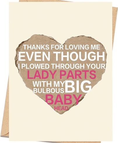 Elegant Floral Mother's Day Card for Mom, Happy Mothers Day Greeting Card Gift with Envelope, Printed Message Inside in Saudi Arabia