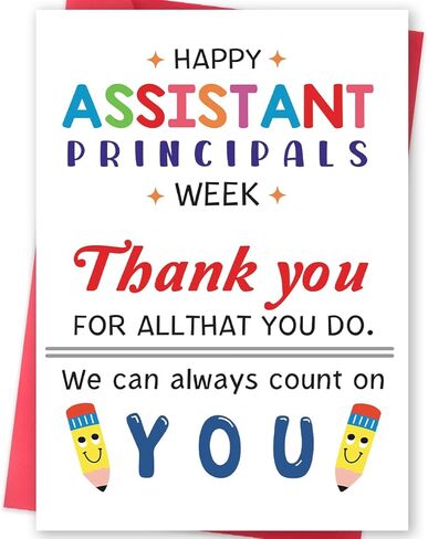 School Librarian Day Card, Thank You Card for School Librarian, Appreciation Greeting Card for Librarian with Envelope in Saudi Arabia