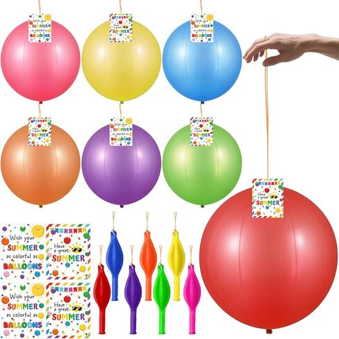 28 مجموعة من هدايا نهاية العام للطلاب من المعلم، بالونات مثقوبة مقاس 45.72 سم مع بطاقات تهنئة صيفية، هدايا صيفية لطلاب الفصل الدراسي في نهاية العام هدايا تخرج مجمعة in Kuwait