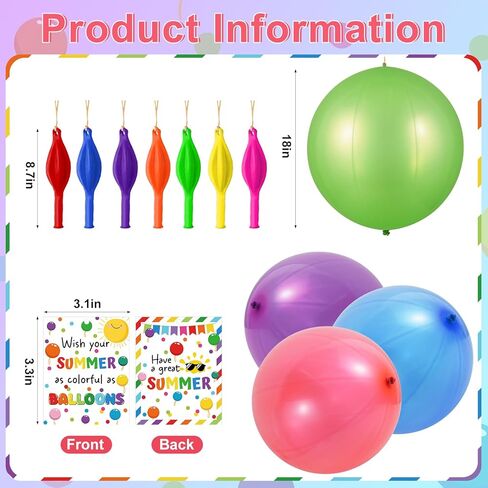 28 مجموعة من هدايا نهاية العام للطلاب من المعلم، بالونات مثقوبة مقاس 45.72 سم مع بطاقات تهنئة صيفية، هدايا صيفية لطلاب الفصل الدراسي في نهاية العام هدايا تخرج مجمعة in Kuwait