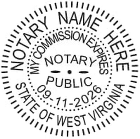 Premium Notary Seal Embosser | West Virginia (Purple) in Saudi Arabia