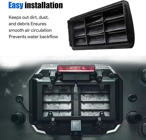 شبكة تهوية لمنفذ فتحة التهوية الخلفية متوافقة مع Jeep Wrangler JK 2007 2008 2009 2010 2011 2012 2013 2014 2015 2016 2017 2018 # 05058636AD 05058636AC 05058636AB 05058636AA in Kuwait