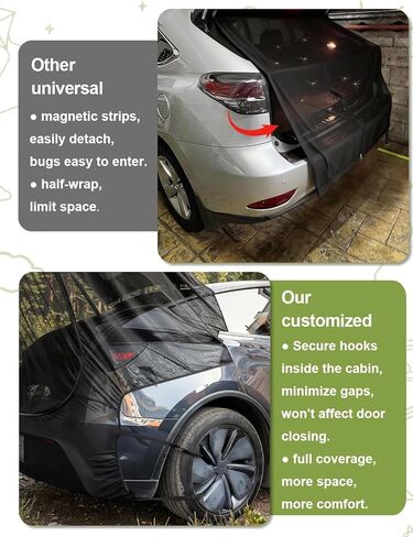 لـ 2020-2026 Tesla Model Y (يشمل العرعر) شاشة شبكية للباب الخلفي للتخييم، شبكة شاشة هاتشباك رائعة للتهوية والوقاية من البعوض لملحقات التخييم من طراز Tesla Model Y in Kuwait