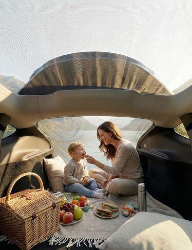 لـ 2020-2026 Tesla Model Y (يشمل العرعر) شاشة شبكية للباب الخلفي للتخييم، شبكة شاشة هاتشباك رائعة للتهوية والوقاية من البعوض لملحقات التخييم من طراز Tesla Model Y in Kuwait