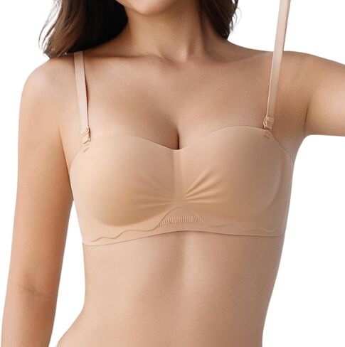 حمالات صدر للاستخدام اليومي، حمالة صدر بدون حمالات، حمالات صدر مقاومة للانزلاق خالية من الأسلاك للنساء، حزام كتف قابل للفصل in Kuwait