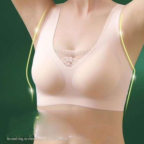 Ctreela Hatmeo Posture Correcting Bras, Hatmeo Bra for Seniors, Anti Sagging Bras Ice Silk Seamless Gathering Bras for Women in Saudi Arabia