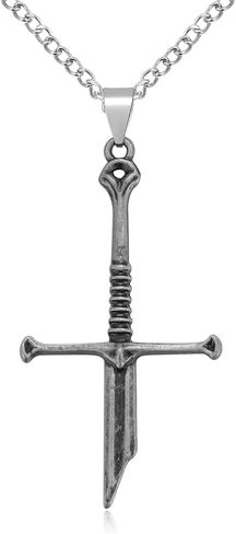 Broken Sword Necklace Gothic Cosplay Jewelry Accessories Gift in Kuwait