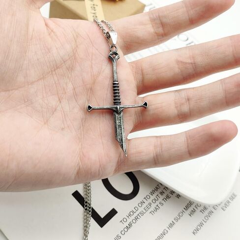 Broken Sword Necklace Gothic Cosplay Jewelry Accessories Gift in Kuwait