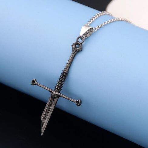 Broken Sword Necklace Gothic Cosplay Jewelry Accessories Gift in Kuwait