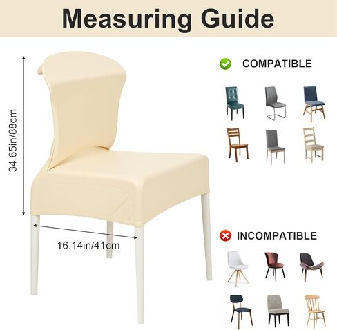 Stretch Chair Covers Set of 6, Kitchen Dining Room Seat Protector Slipcovers Washable Removable for Home Restaurant Banquet Hotel Ceremony in Saudi Arabia