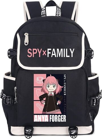 Roffatide Anime SPY×FAMILY Laptop Backpack with USB Charging Port Anya Rucksack with Printed Backpack for Men Women Twilight Graphic Travel Yor Backpack in Kuwait