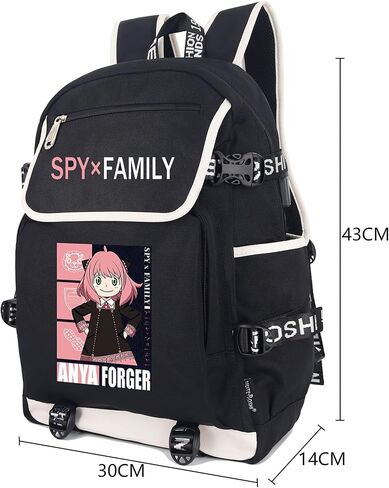 Roffatide Anime SPY×FAMILY Laptop Backpack with USB Charging Port Anya Rucksack with Printed Backpack for Men Women Twilight Graphic Travel Yor Backpack in Kuwait