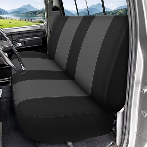 Seat Cover Compatible with 1969-1996 Ford F-Series Full Size Trucks Solid Bench Seat Without Headrests, Neoprene & Foam Padded Water Resistant in Saudi Arabia
