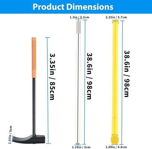 Tire Hammer Tire Bead Breaker with 46.3" Length Heavy Duty Steel Tire Bead Breaker, Tire Iron Tool for Tire Changing Tool Tire Changer Kit in Saudi Arabia