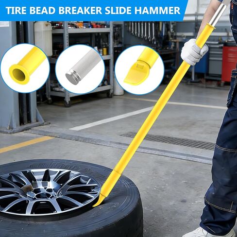 Tire Hammer Tire Bead Breaker with 46.3" Length Heavy Duty Steel Tire Bead Breaker, Tire Iron Tool for Tire Changing Tool Tire Changer Kit in Saudi Arabia