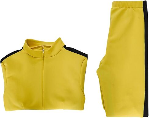 Kill Bill Costume Women Beatrix Kiddo Cosplay Yellow Jacket Pants Track Suit Kung Fu Halloween Outfit in Kuwait