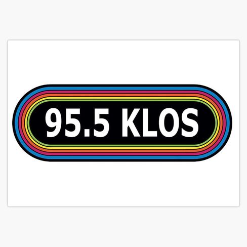 KLOS Window Water Bottle Bumper Sticker Decal 5" in Saudi Arabia