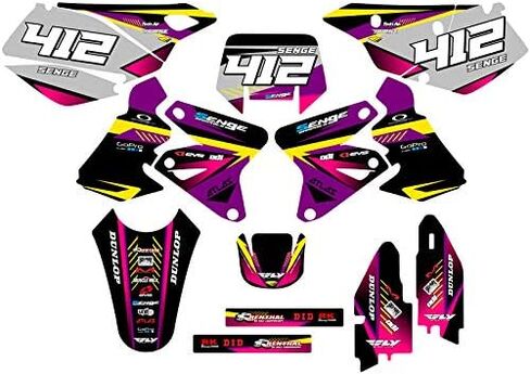 2000-2004 DRZ 400 SM Surge Pink Senge Graphics Base Kit Compatible with Suzuki in Saudi Arabia