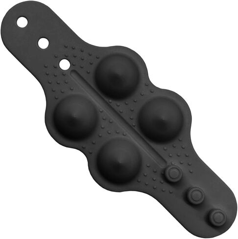 Car Steering Wheel Massage Strap, Soft Silicone Auto Steering Wheel Grip for Reducing Hand Fatigue, Universal Anti-Slip Vehicle Interior Auxiliary Driving Accessories for Car SUV(Black) in Saudi Arabia