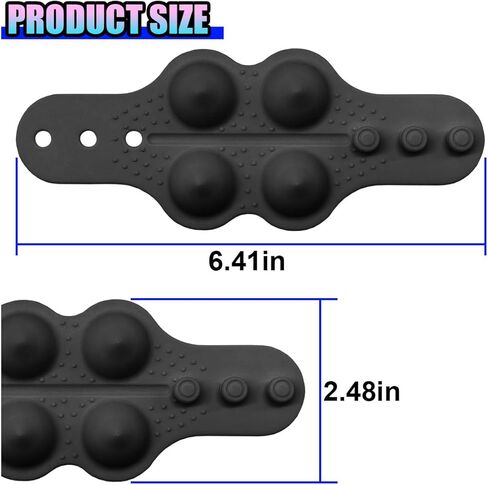 Car Steering Wheel Massage Strap, Soft Silicone Auto Steering Wheel Grip for Reducing Hand Fatigue, Universal Anti-Slip Vehicle Interior Auxiliary Driving Accessories for Car SUV(Black) in Saudi Arabia