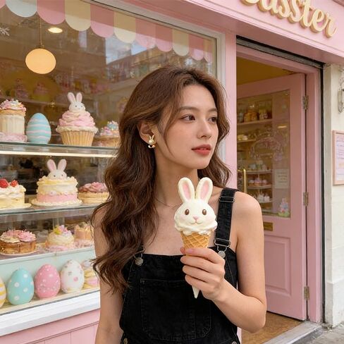 Easter Bunny Earrings for Women,Vintage Round Pearl Rabbit Studs Earrings,Gold Rabbit Front Back Stud Earrings,Minimalist Sweet Bunny Pet Small Earring,Jacket Earrings for Women Party Jewelry in Kuwait