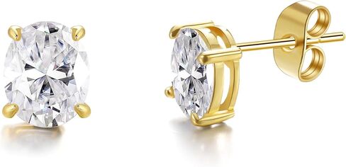 1ct-3ct أقراط الذهب للنساء مكعب أقراط مرصعة بحجر الزركون غير تشويه هيبوالرجينيك ترصيع العصرية هدايا للأم الأخت زوجة in Saudi Arabia