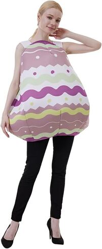 FantastCostumes Adult's Easter Egg Costume Colorful Onesie funny Cosplay Outfit in Saudi Arabia