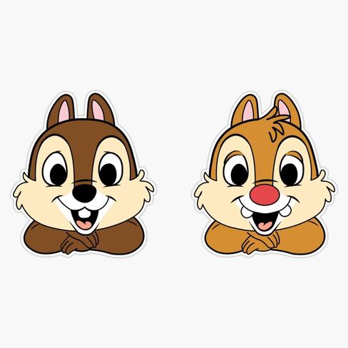 Chip and Dale Window Bumper Sticker Decal 5" in Saudi Arabia
