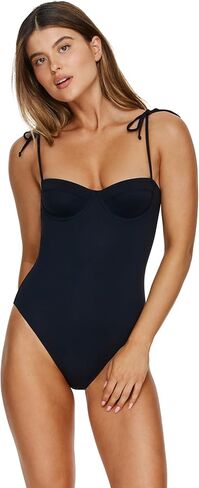 Gottex Flirtt Women's Midnight One Piece- Underwire, Adjustable Tie Straps, Front & Back Lining, Classic Back Coverage in Saudi Arabia