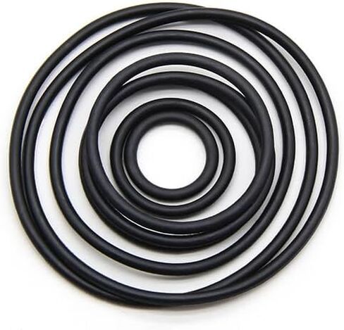 10/50pcs NBR O Ring Gasket CS 2mm OD 5mm~150mm Nitrile Butadiene Rubber Spacer Oil Resistance Washer Round Shape Black(50Pcs,OD 9mm ID 5mm) in Saudi Arabia