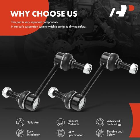 A-Premium 2 x Front Sway Bar Links Stabilizer Bar Links, Compatible with Ford Edge 2007-2014 & Lincoln MKX 2007-2015, Sport Utility in Saudi Arabia
