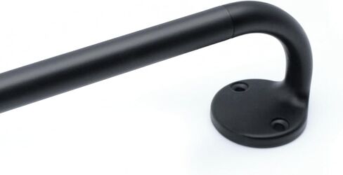 Curtain rod Black, 48-88 inch adjustable telescopic curtain rod, heavy-duty curtain suitable for bedroom, living room, kitchen in Kuwait